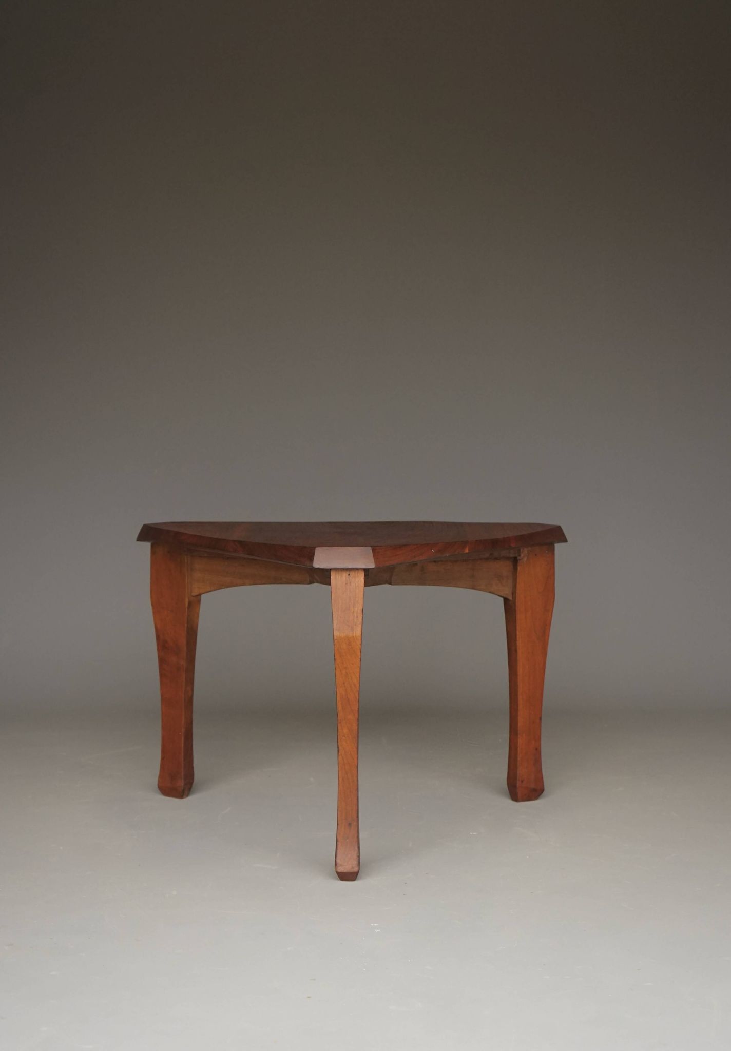 Anthroposophical Organic Coffee Table in walnut, 1950s
