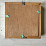 Stuffed butterfly in metal frame