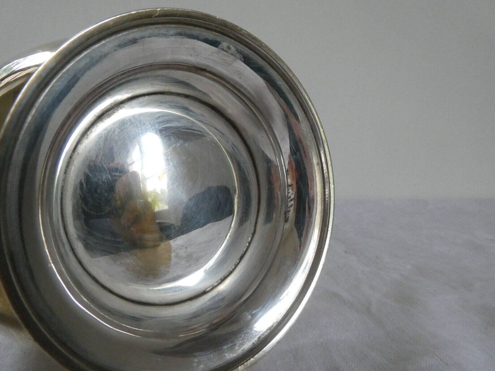 Louis XVI style silver-plated teapot / chocolate pot, early 20th century