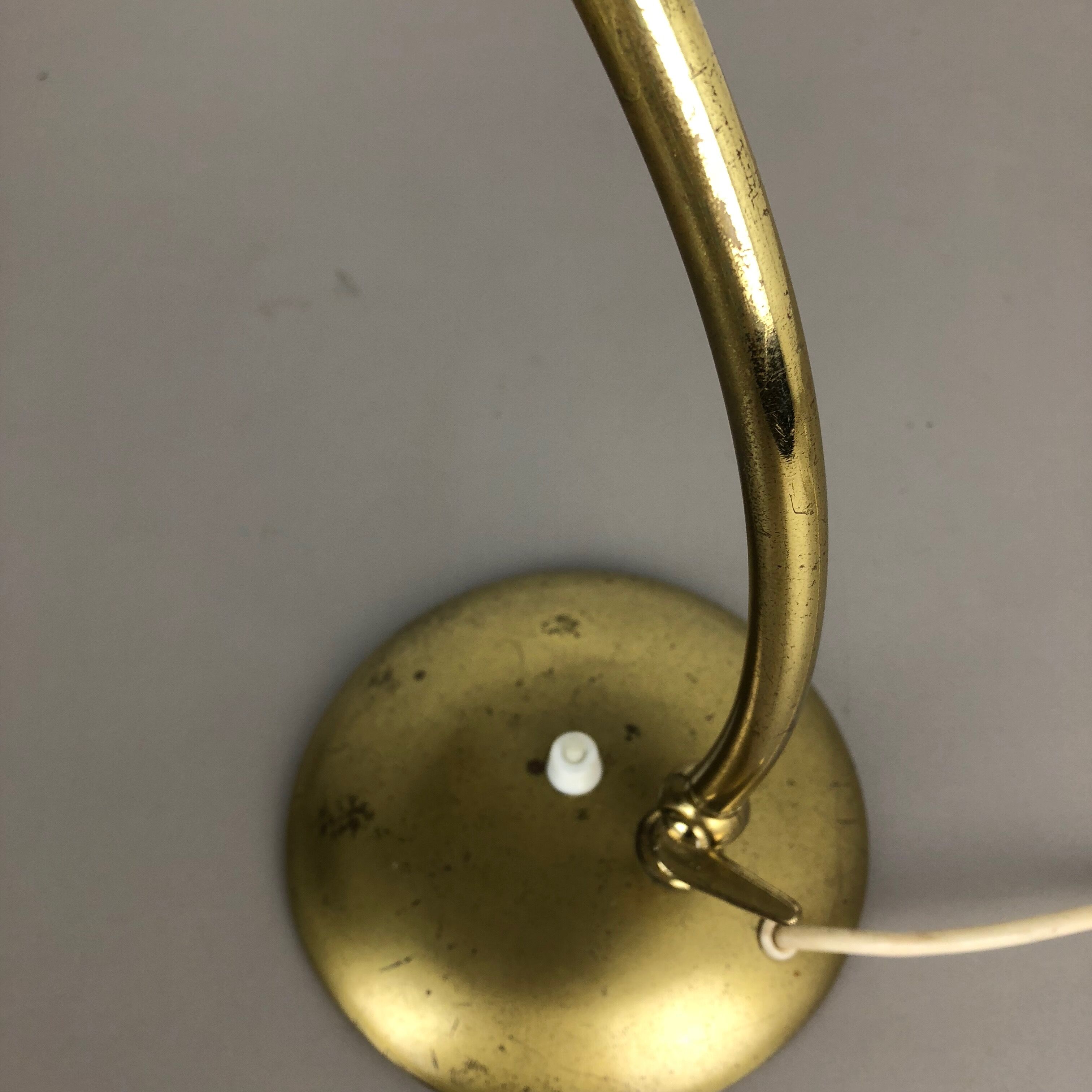 Original modernist brass metal table light made by Cosack attributed, Germany