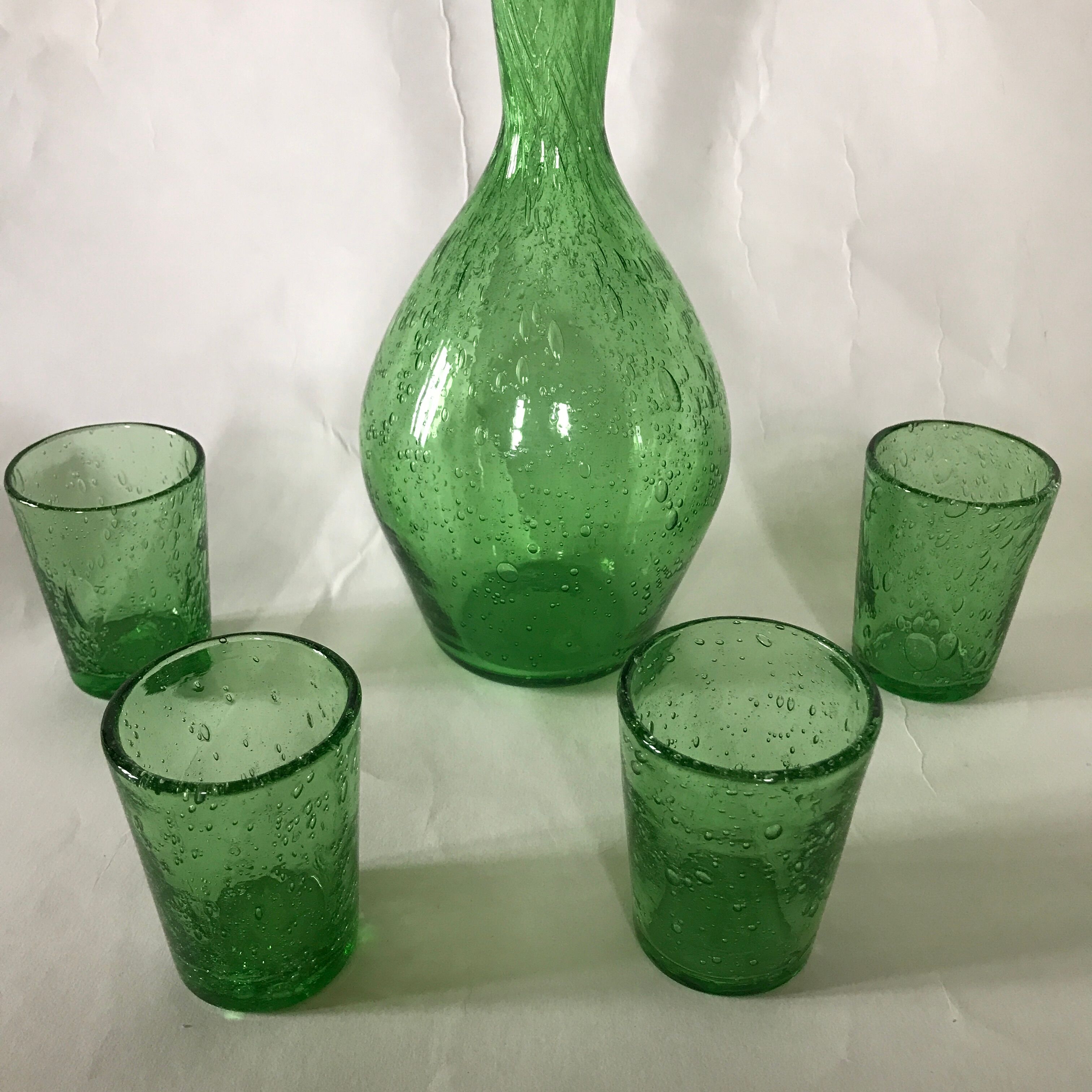 Biot glass and carafe service