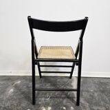 Chaise pliante noire des années 90