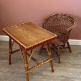 Small wicker armchair for children