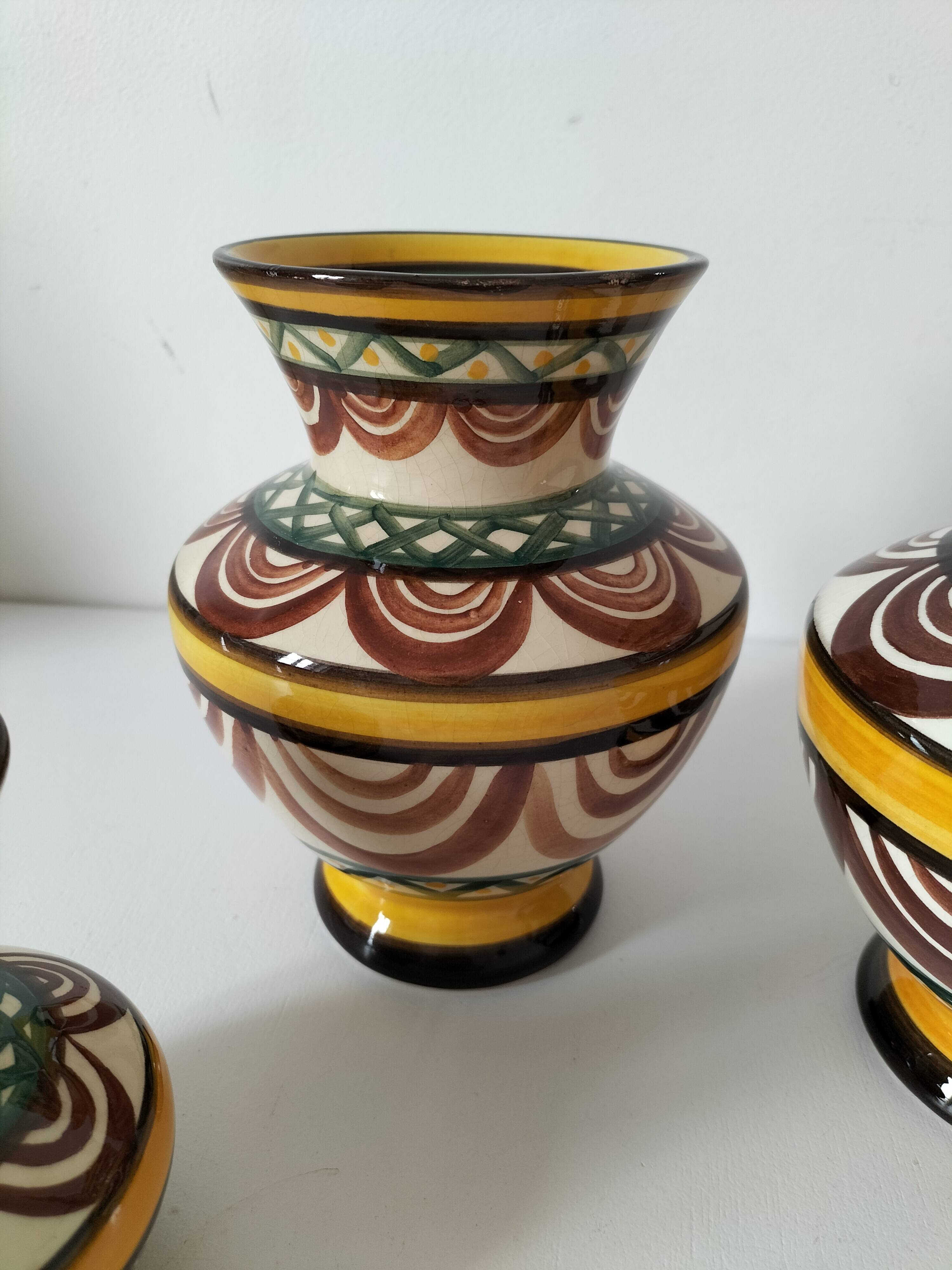 Trio of Saint Jean de Bretagne vases