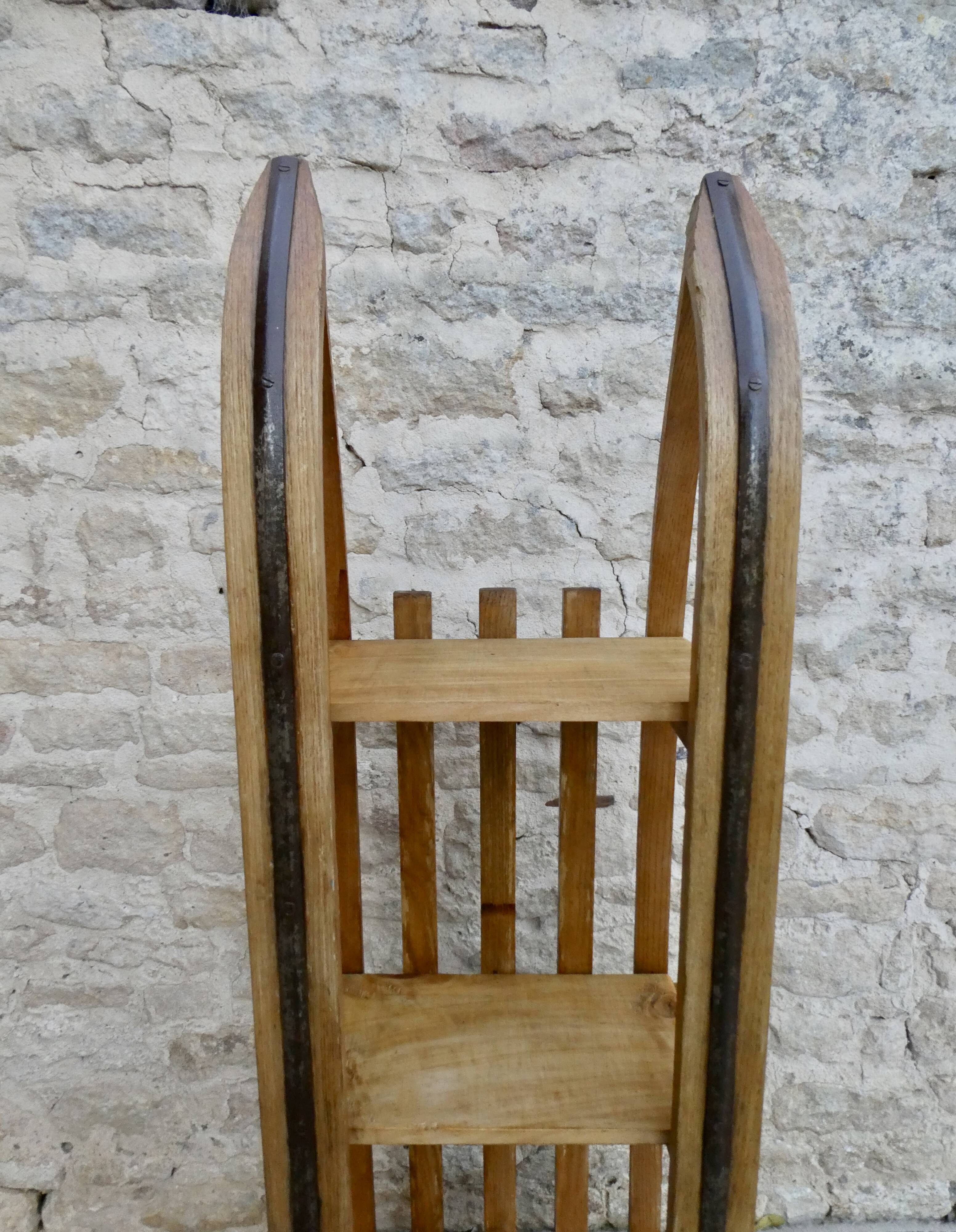 Wooden sleds from the 60s