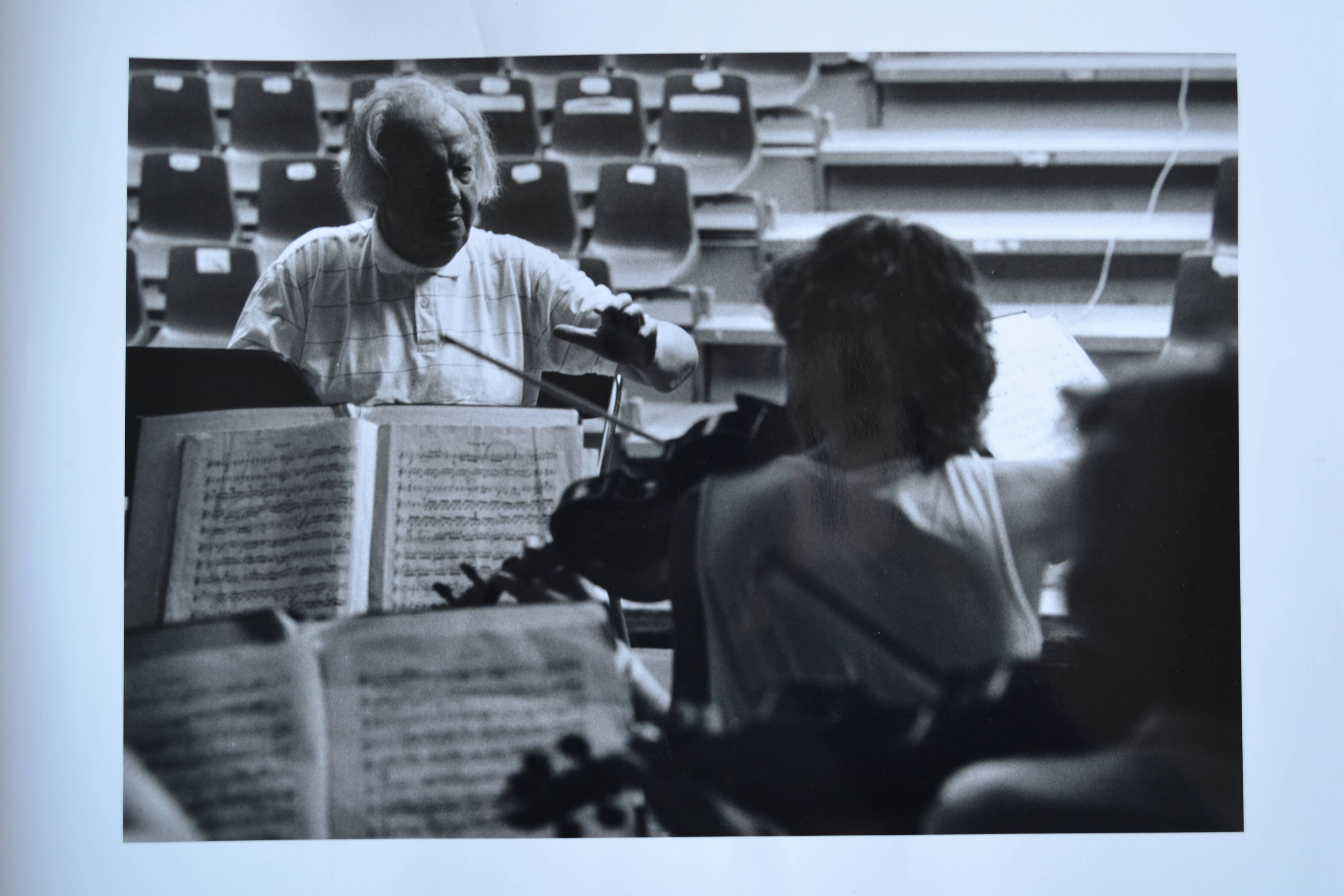 "violin violinist" original anonymous black & white photo