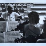 " Violon violoniste " photo anonyme noir & blanc originale
