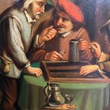 Painting on copper XIXth players