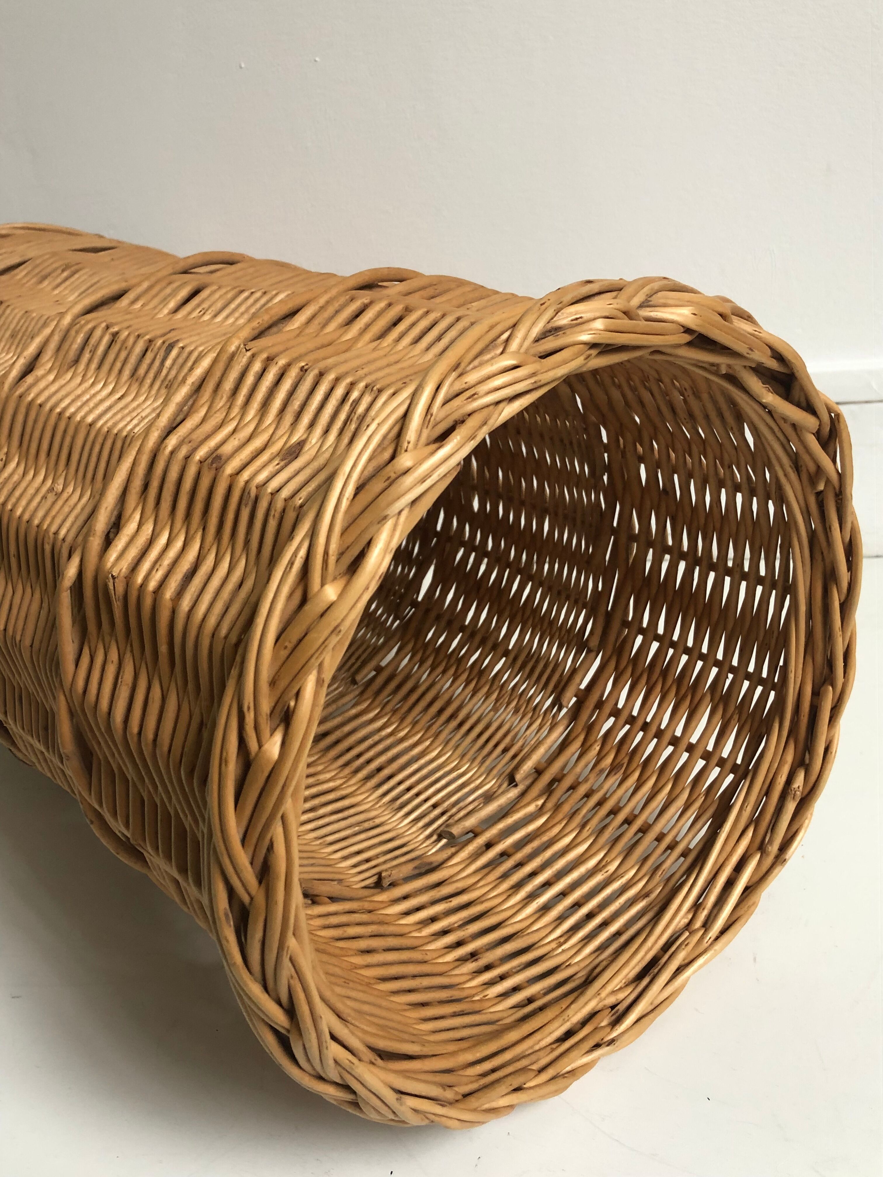 Umbrella holder, braided wicker