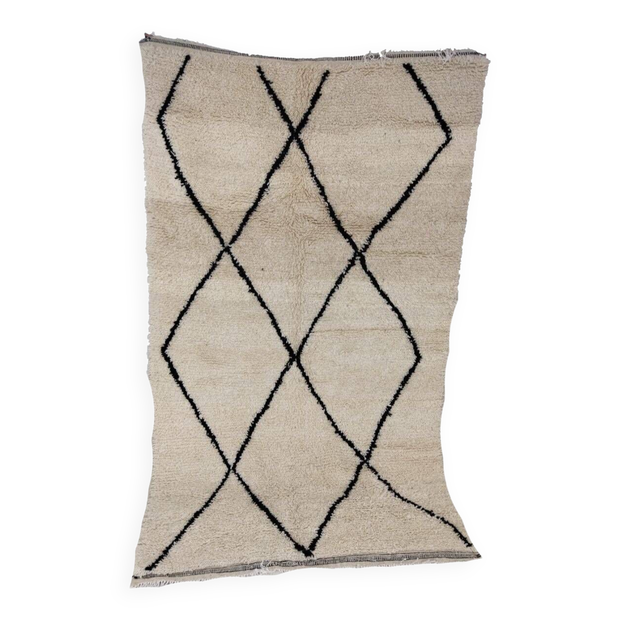 Tapis berbère marocain artisanal fait main251 x 143 cm