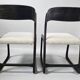 4 Baumann sleigh chairs