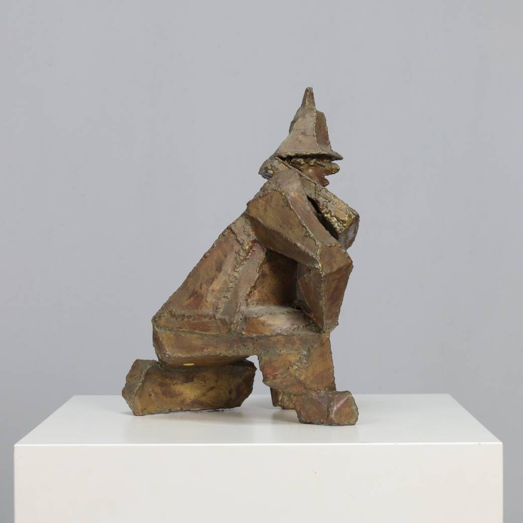 “Starke Jâan” sculpture in welded steel by Louk van Meurs, Netherlands, c. 1970s