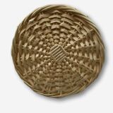 Wicker basket a handle