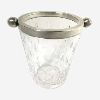 Crystal and solid silver ice bucket 800