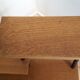 Oak and metal shelf