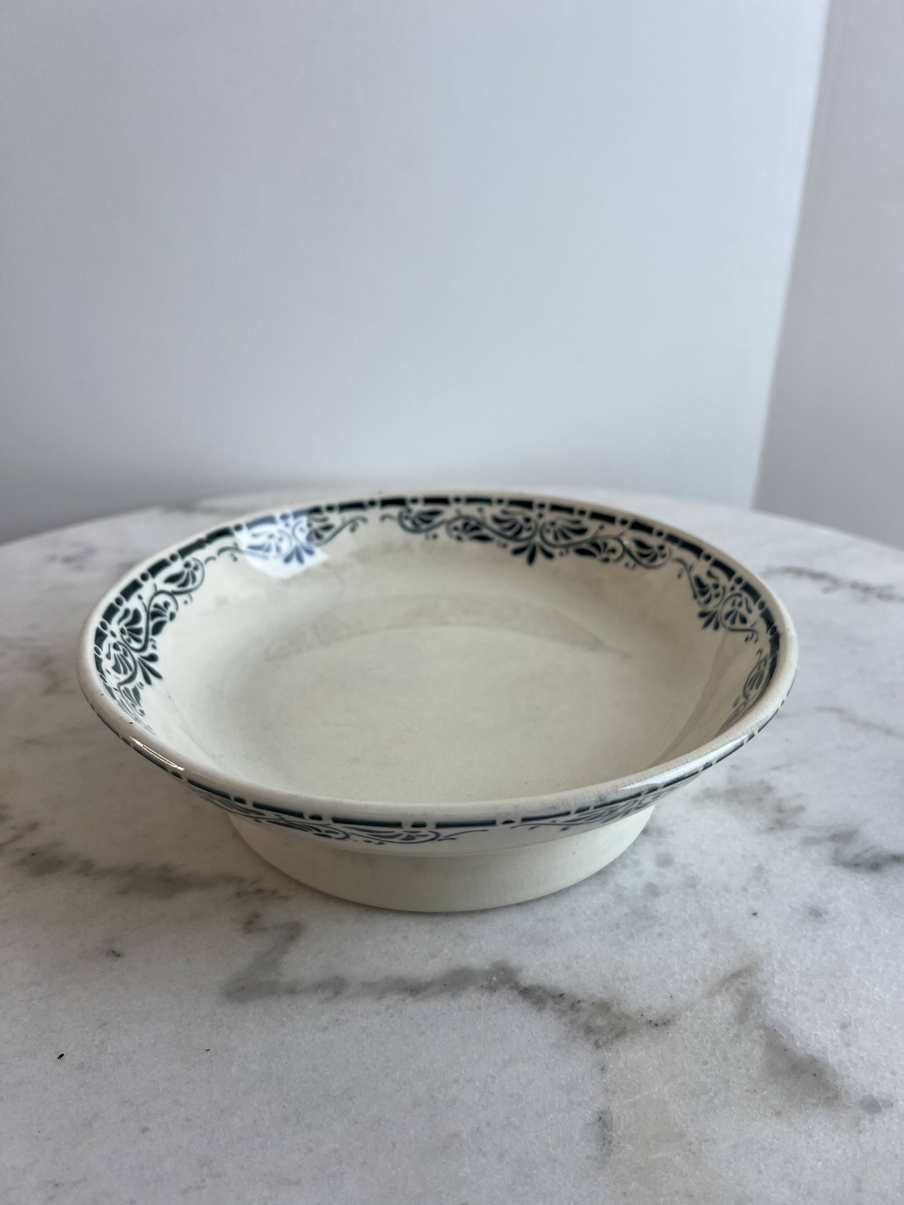 Vintage ironstone cup — Badonviller, model “Sousse”