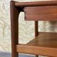 60s 70s teak side table with drawer Arne Wahl Iversen Denmark
