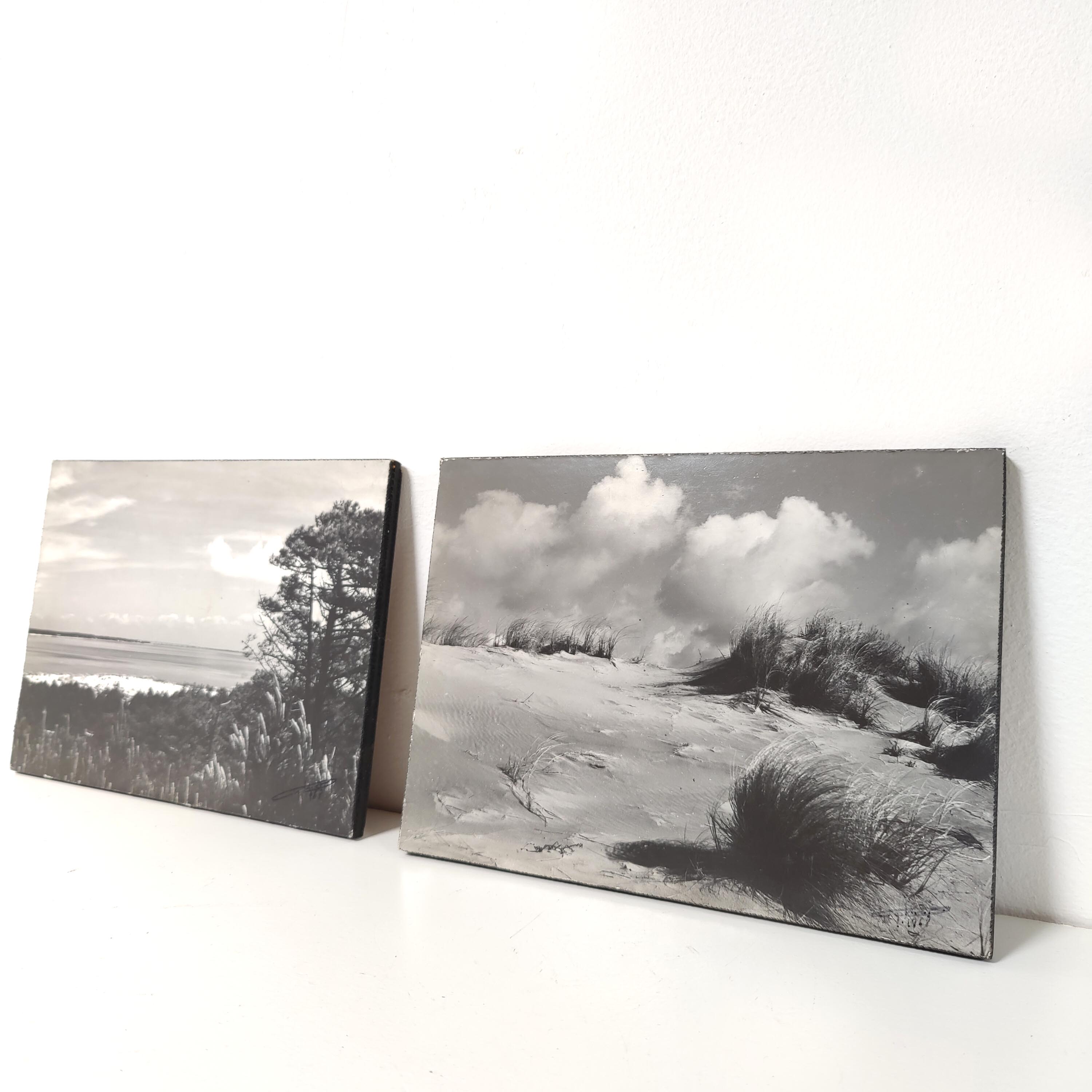 Photos beach la Tremblade black and white 1968