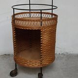 Vintage wicker bar