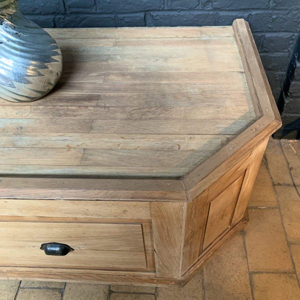 Large oak TV furniture