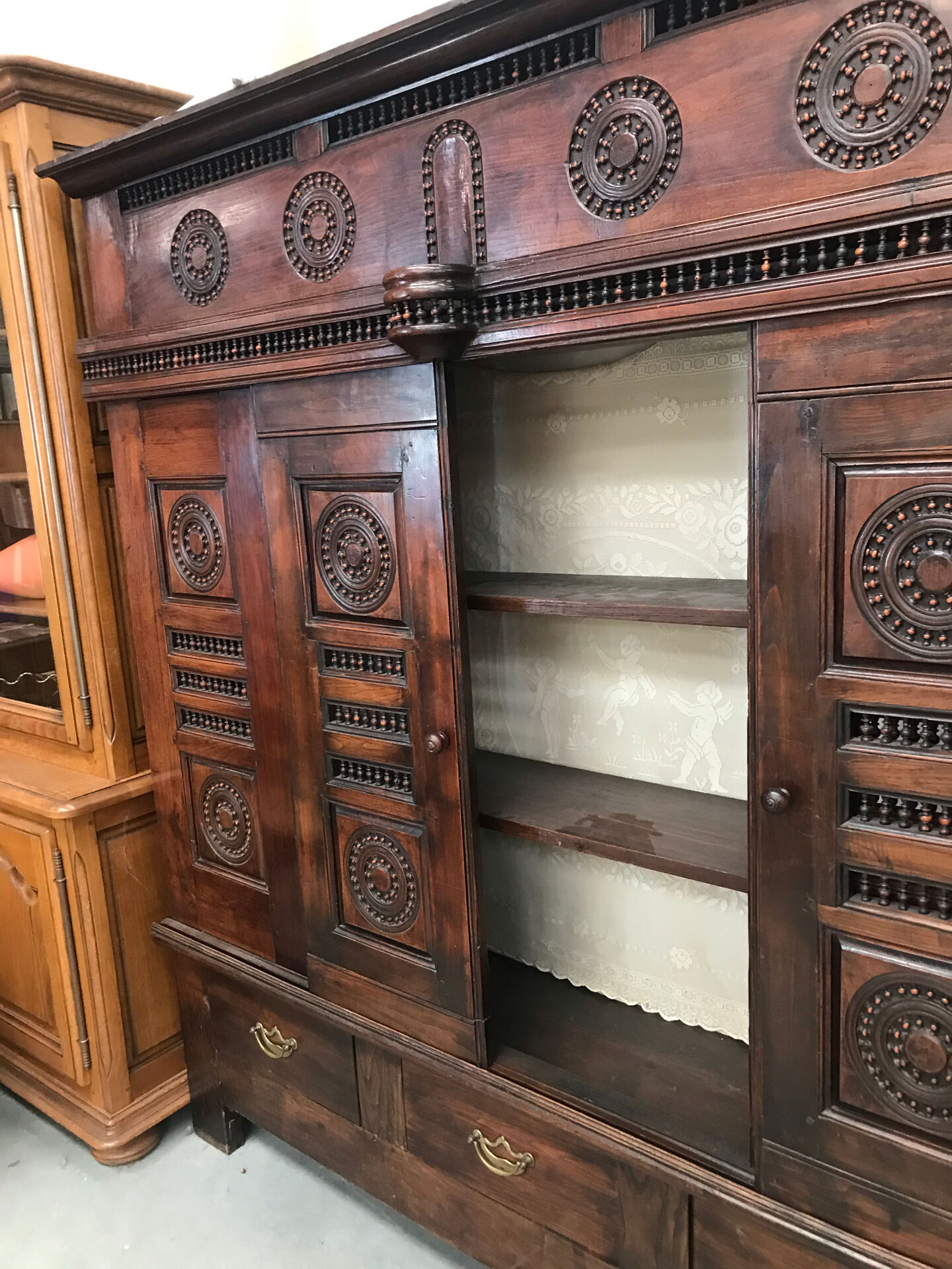 "Breton" wardrobe with sliding door