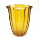 Vase art déco, en verre violet, conçu par R. Schrotter, verrerie Inwald, Tchécoslovaquie, années 1930.