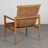 Vintage wicker armchair edited by Uluv, 1960