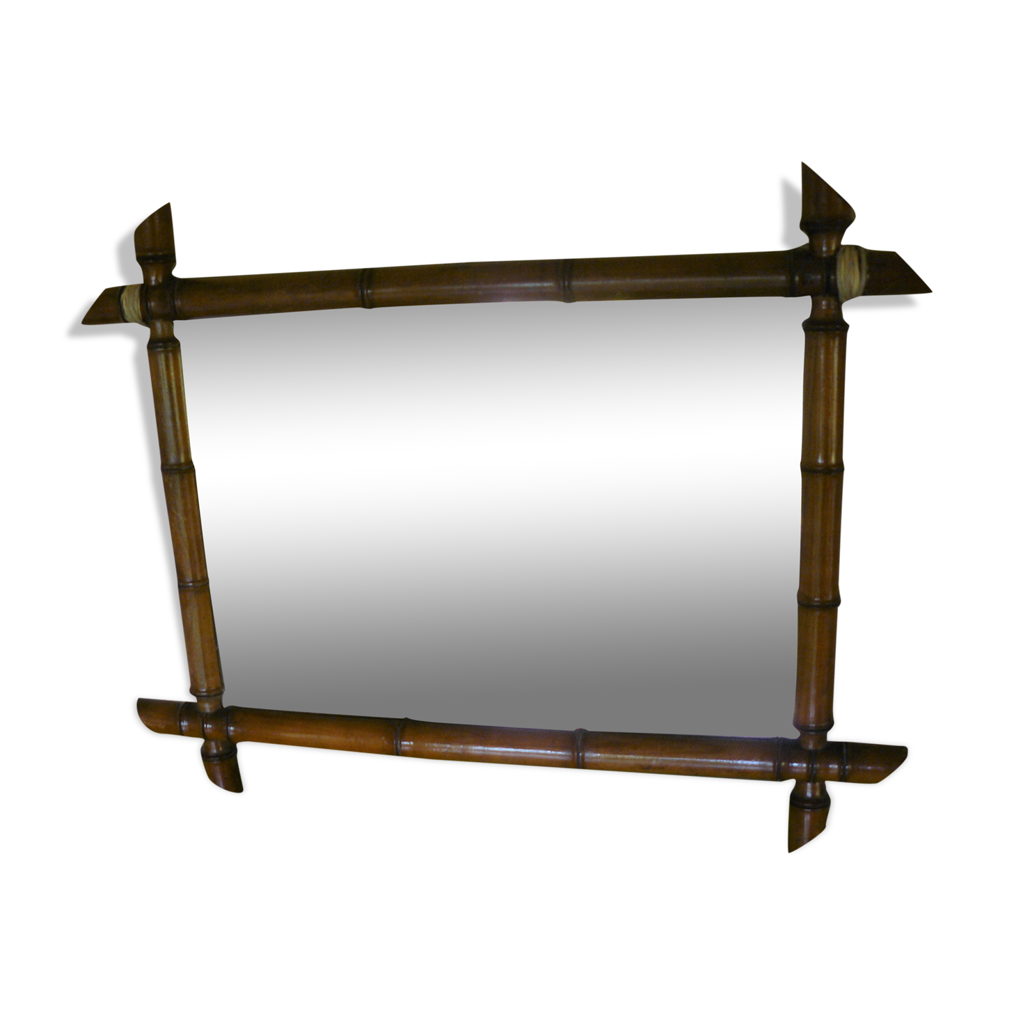 Bamboo mirror 55x43cm