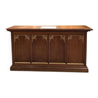 Comptoir en chêne Début XXème