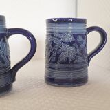 Cups in alsacian gre numbered and signed