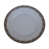 Round porcelain dish U M L diam 31 cm