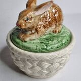 Fitz & Floyd rabbit candy box, 14 cm