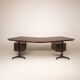 T96 Rosewood Boomerang Desk by Osvaldo Borsani for Tecno, First Edition, 1950