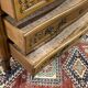 Louis XV style chest of drawers from the 1950s in cherry wood and elm burl