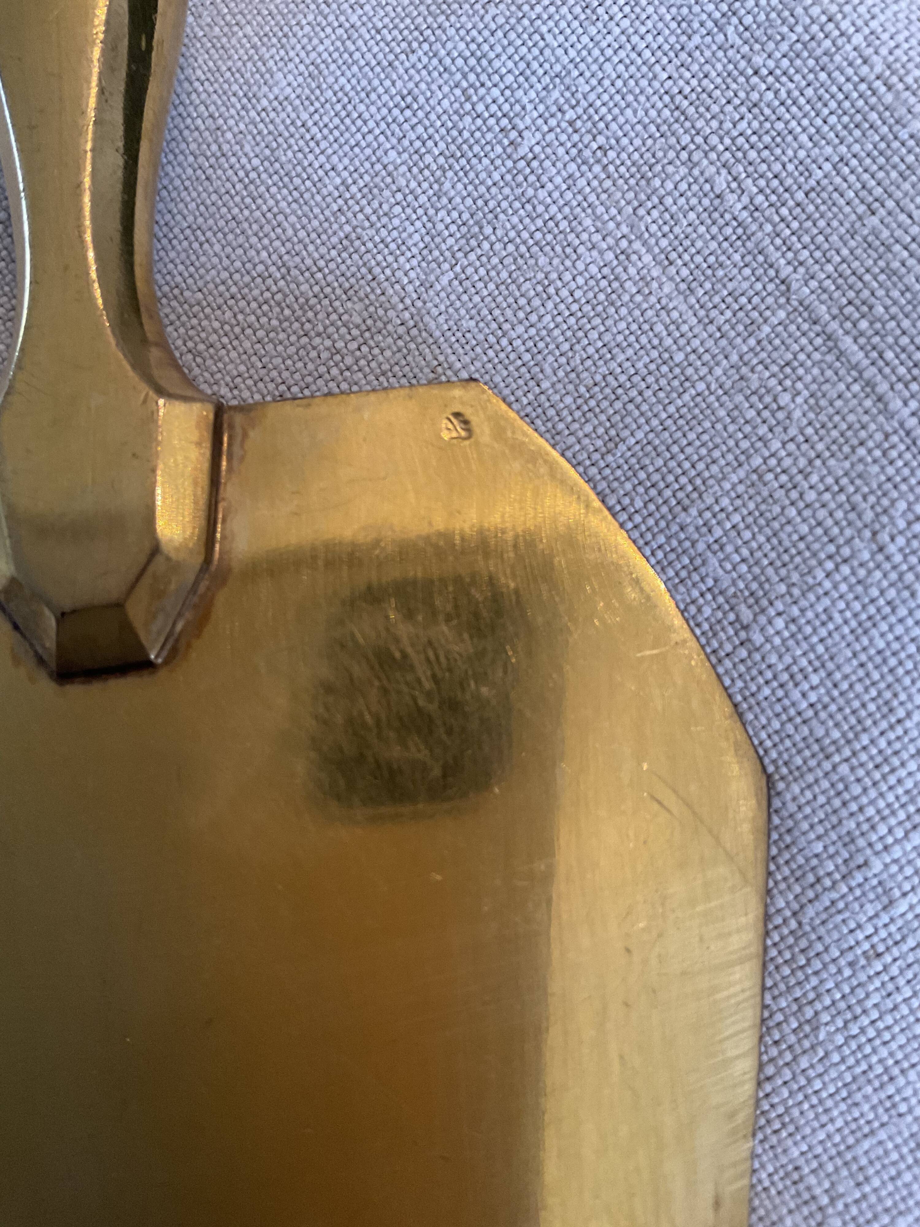 Pie shovel, Art deco, felix brothers, silver stuffed