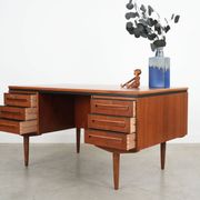 Teak desk, Danish design, 1960s, designer: J. Svenstrup