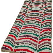 Tapis boho recyclé turc fait main 86 cm x 293 cm
