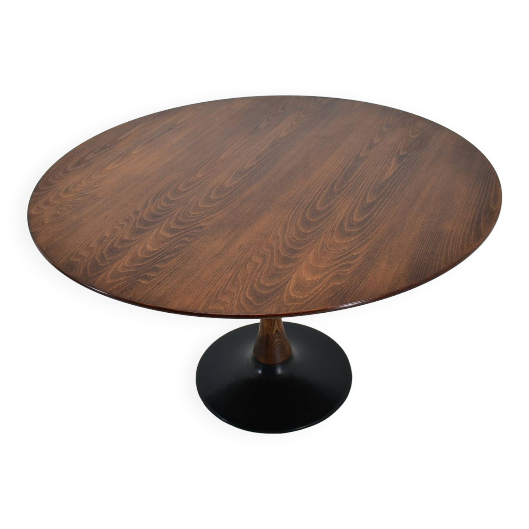 1969s Beech Round Dining Table, Czechoslovakia