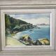 Huile sur bois mer Méditerranée J.Bellemont