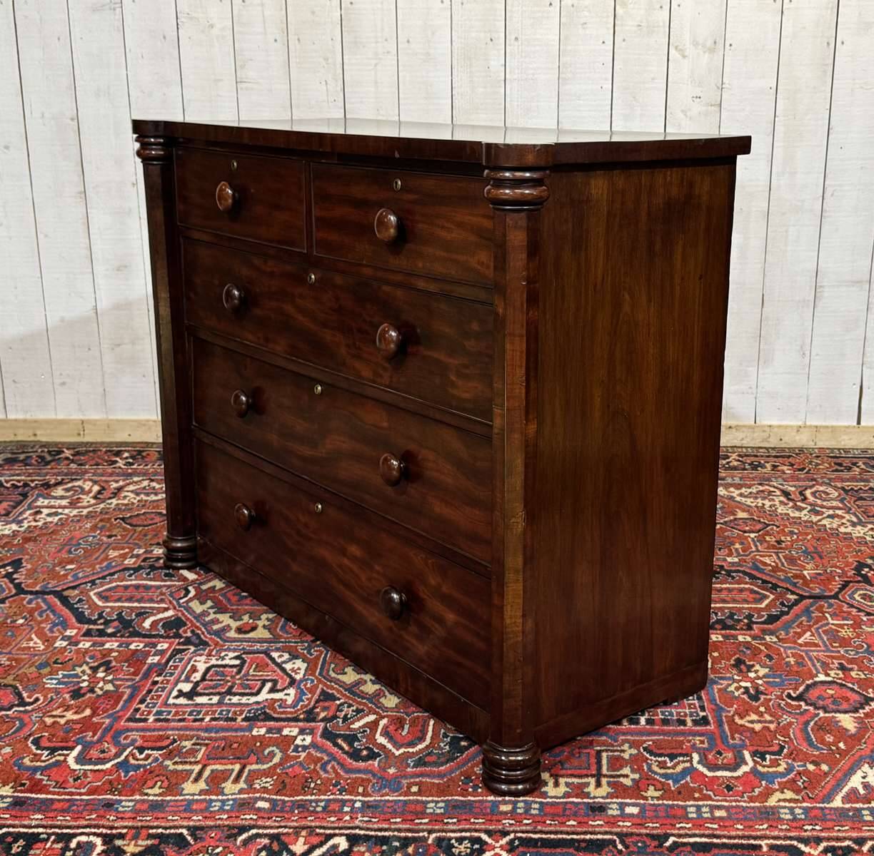 Commode Victorienne 19ème en acajou