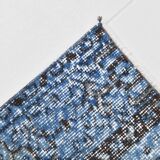 3x7 Navy Blue Vintage Runner Rug, 78x218Cm