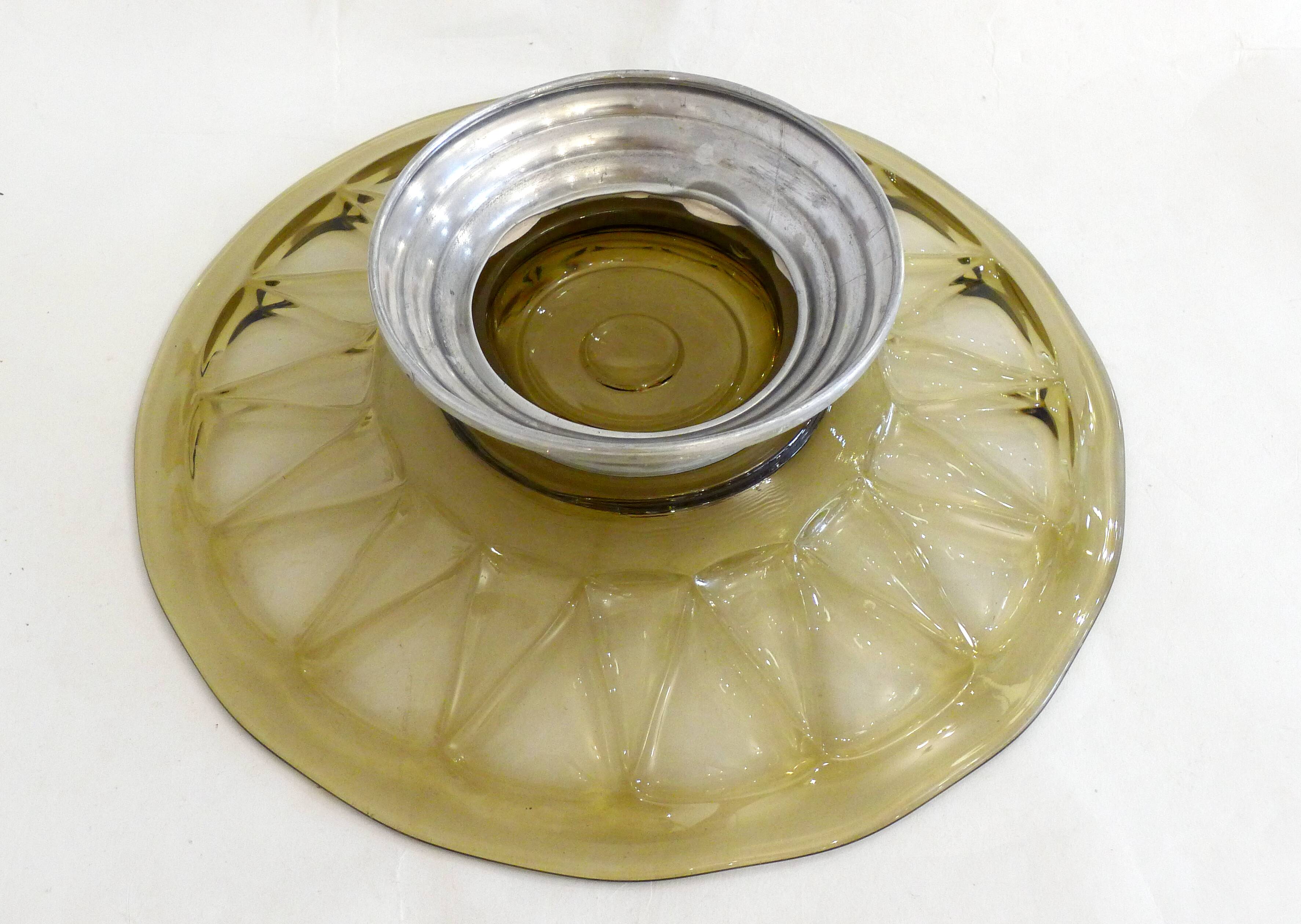 Art Deco footed coupe dish