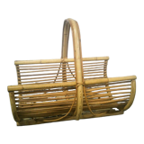 Rattan log basket