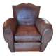 Vintage large club armchair moustache model