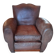 Vintage large club armchair moustache model