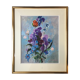 Tableau superbe "bouquet de fleurs champêtre" signé encadré