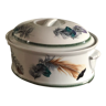 Tureen porcelain decoration feathers