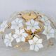 Grace Kelly, Delicious Murano Ceiling Light White Flowers, 1980