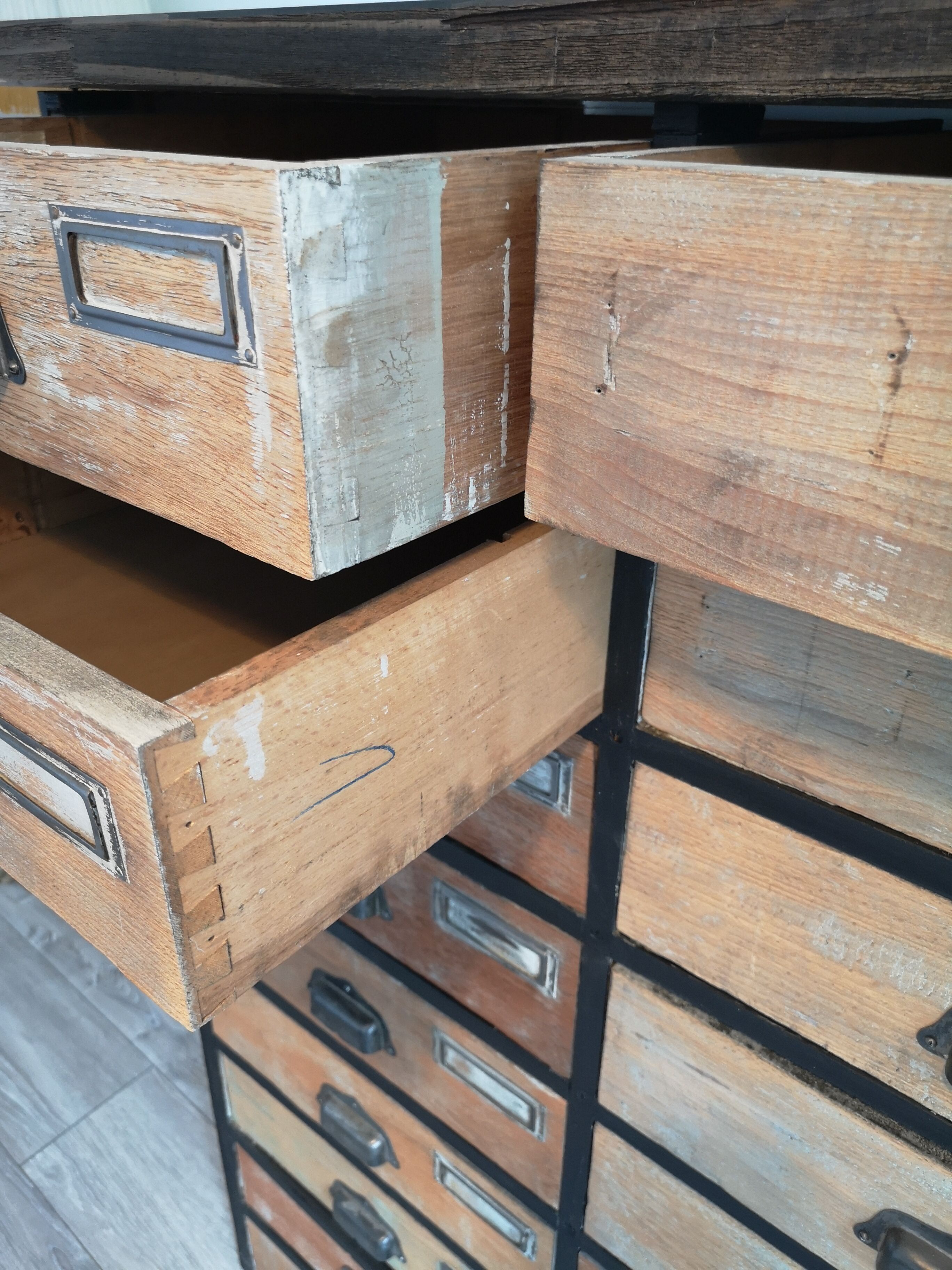 Furniture workshop drawers