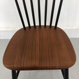 Swedish Teak Chairs by S. E. Fryklund for Hagafors, 1960s, Set of 4